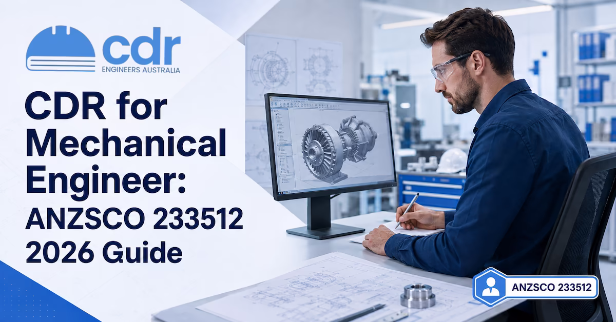 Mechanical engineer with pressure vessel design, FEA analysis, and ANZSCO 233512 career episode framework