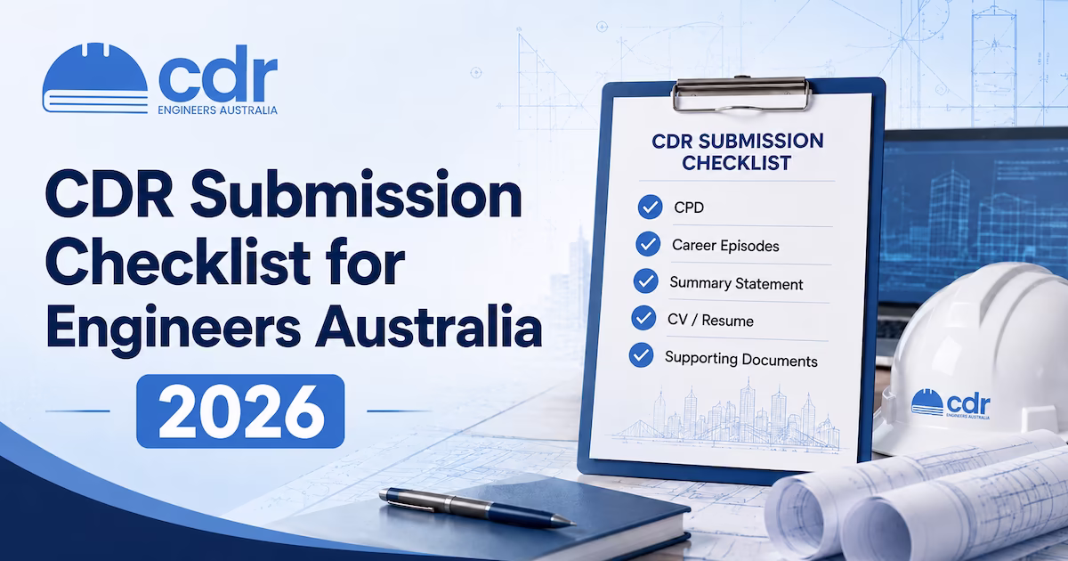 CDR submission checklist: 6-step self-review protocol for Engineers Australia assessment